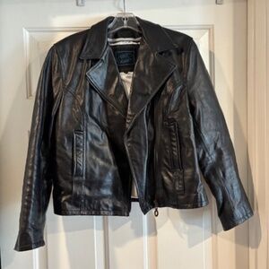 Steve Madden Women's Leather Jacket, Black- Small